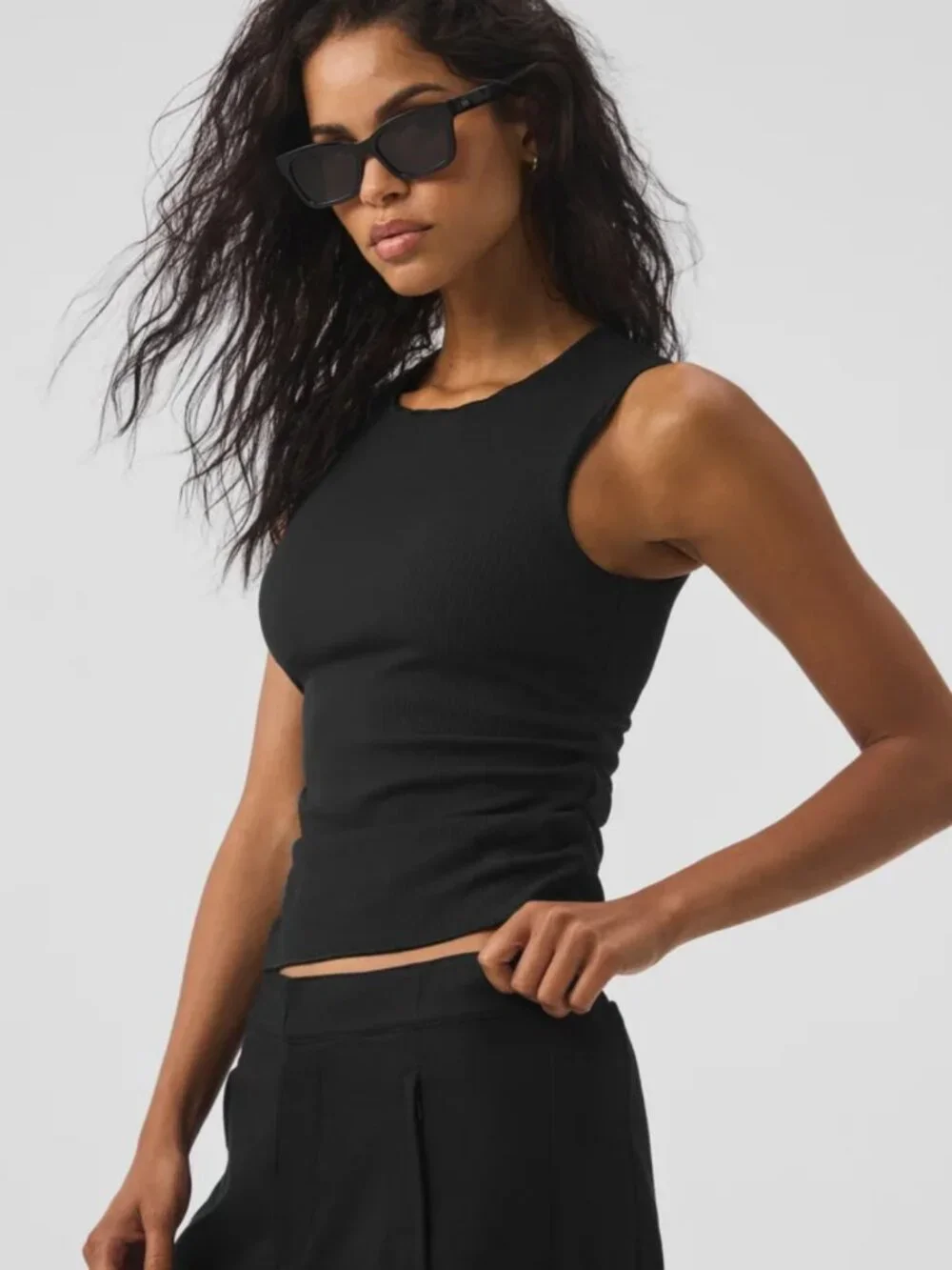 Alo En Pointe Tank Black